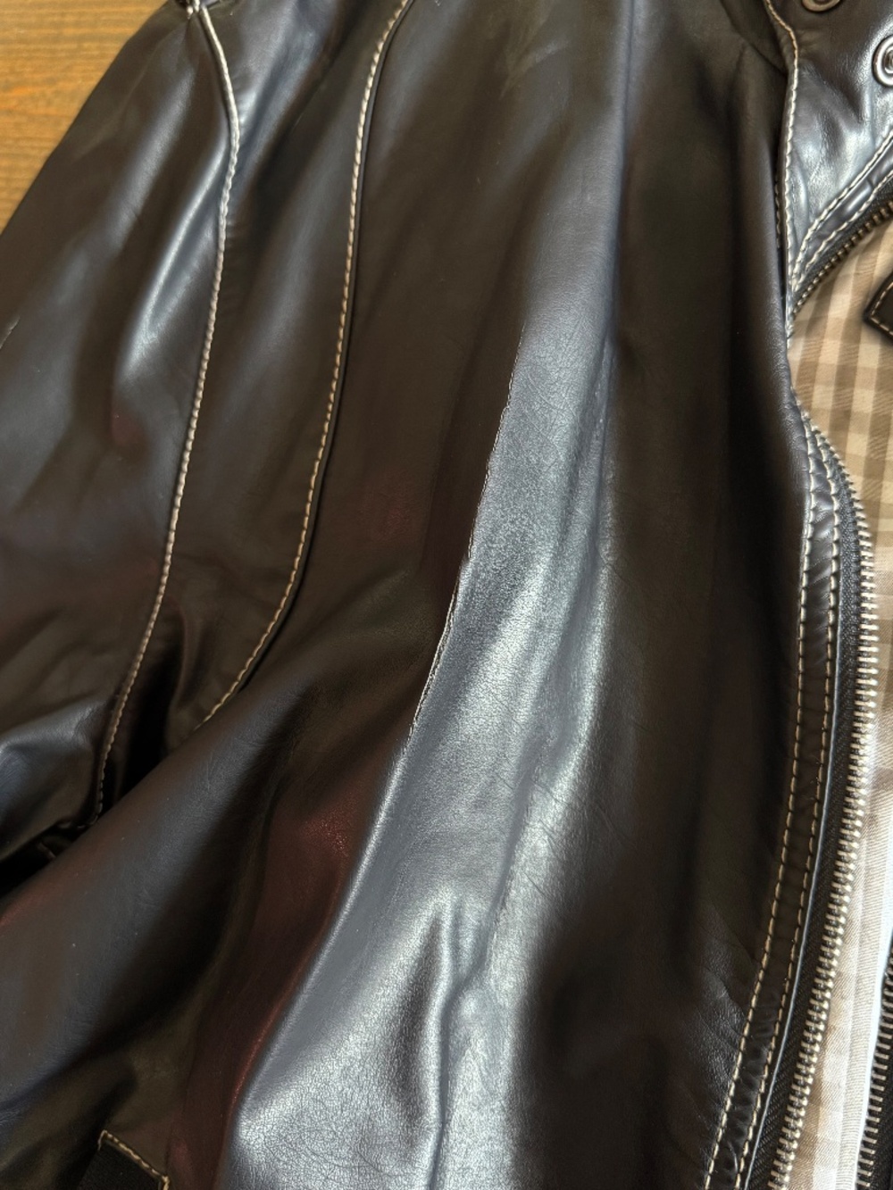 Members Only Iconic Racer Faux Leather Jacket Black Men’s L - Picture 5 of 15
